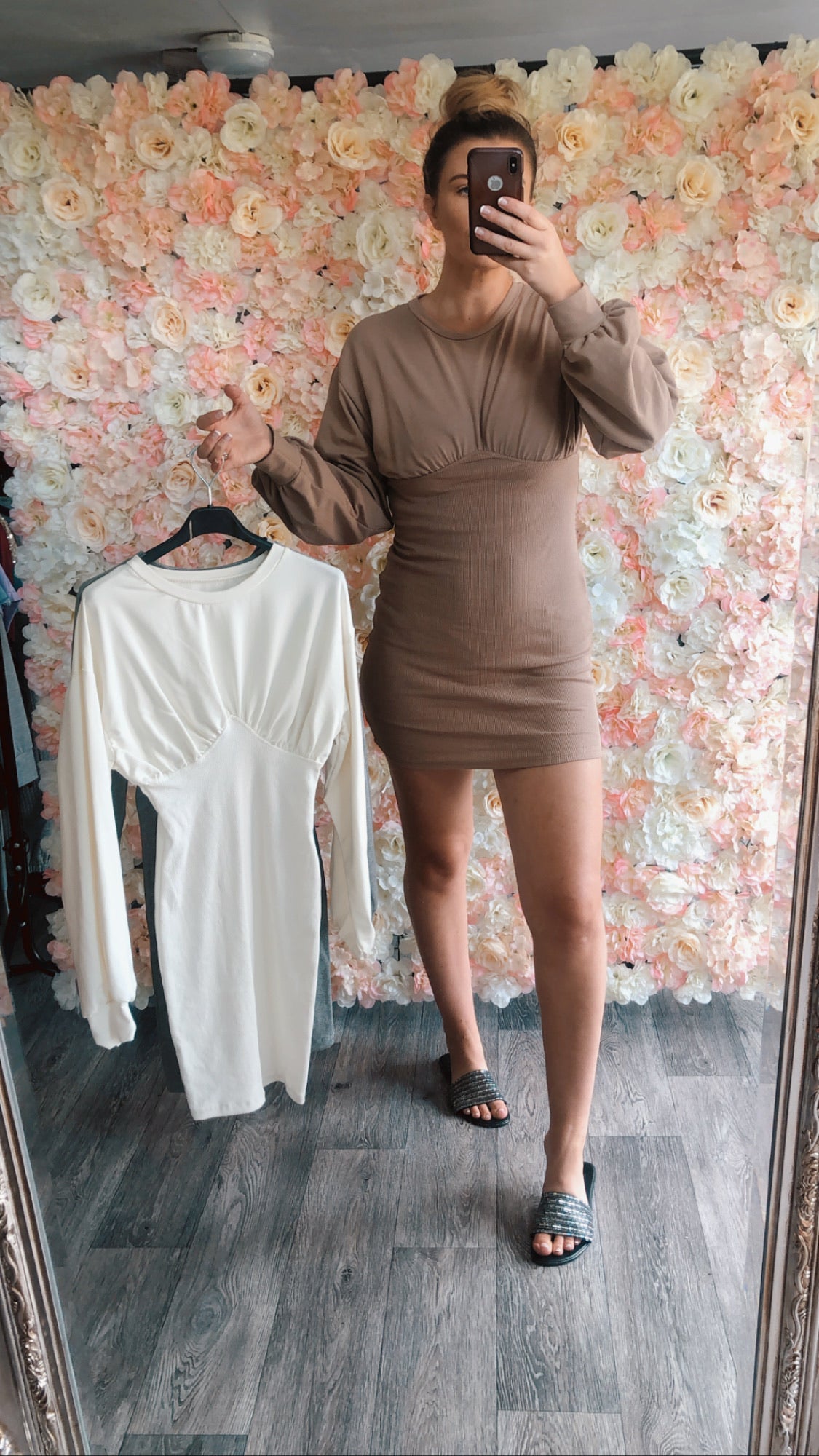 Our 'Heidi' ribbed dress ( 3 colours)