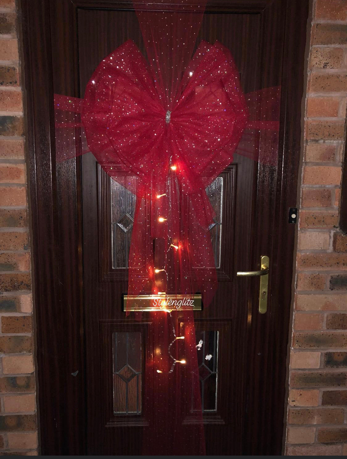 Our Double Deluxe Sequin Door Bow