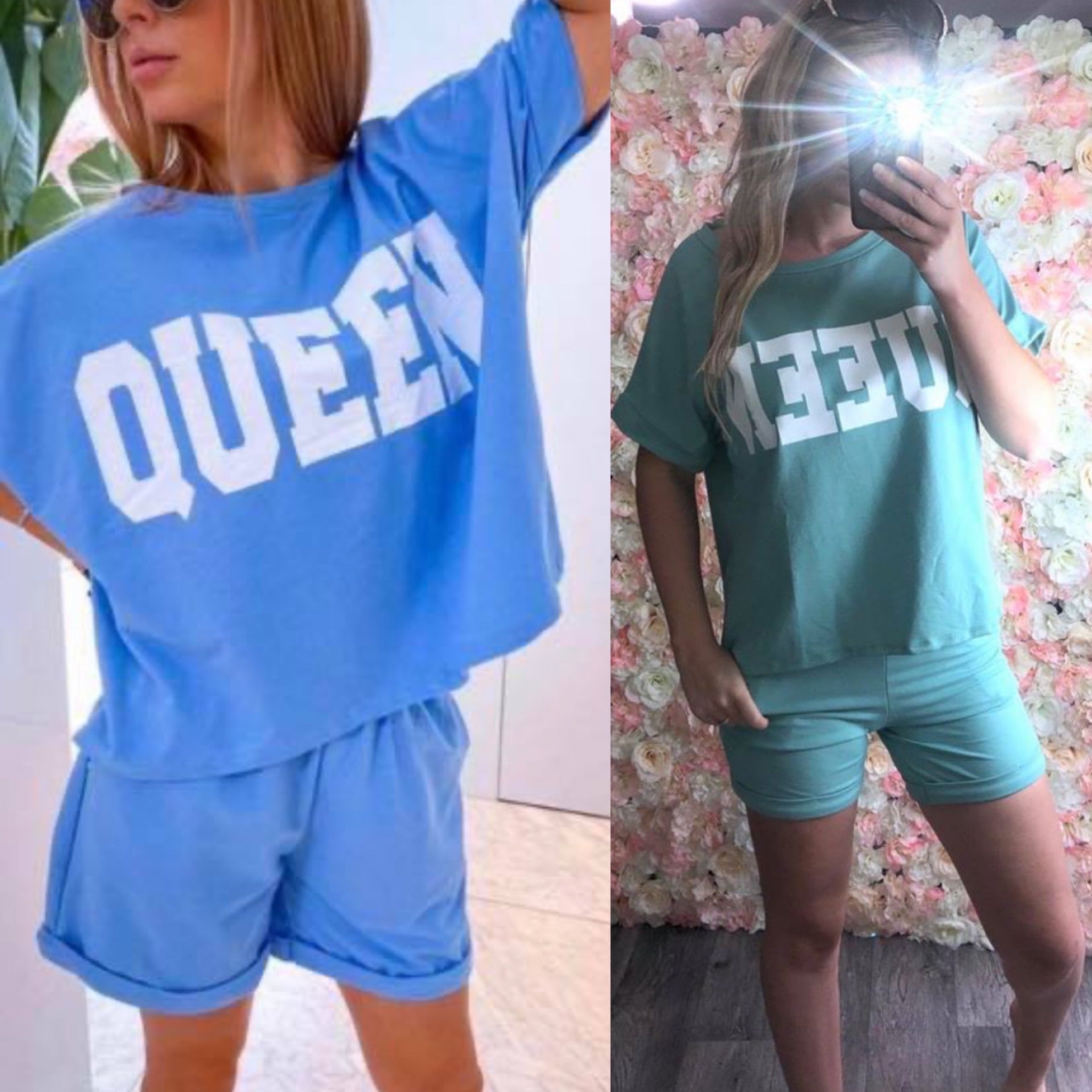 Our 'Queen' top and shorts sets