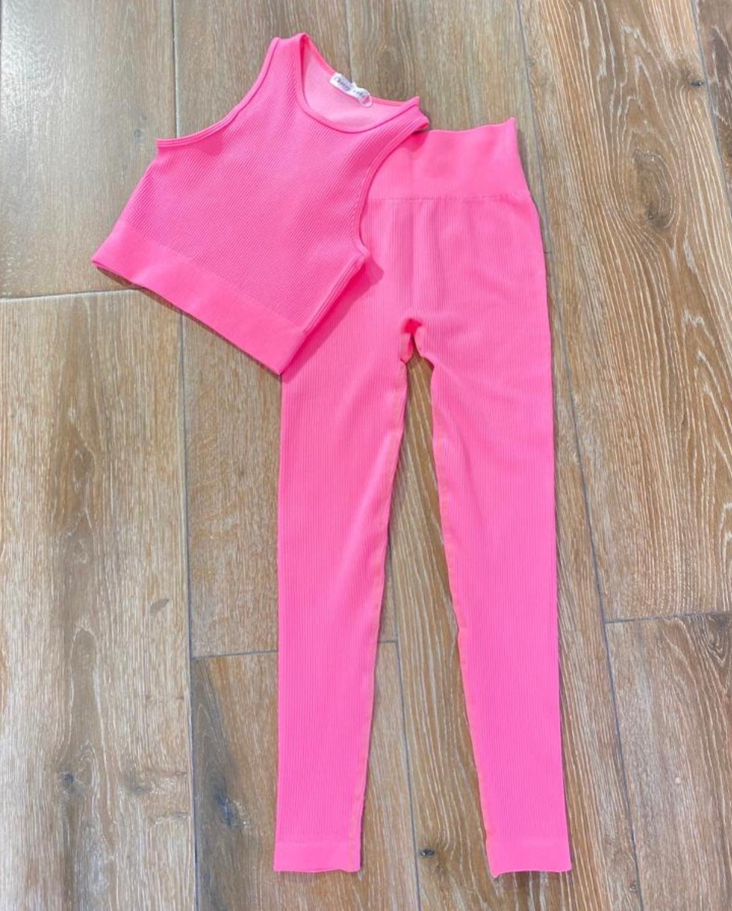 Our Demi ribbed gym sets (8 colours) gym