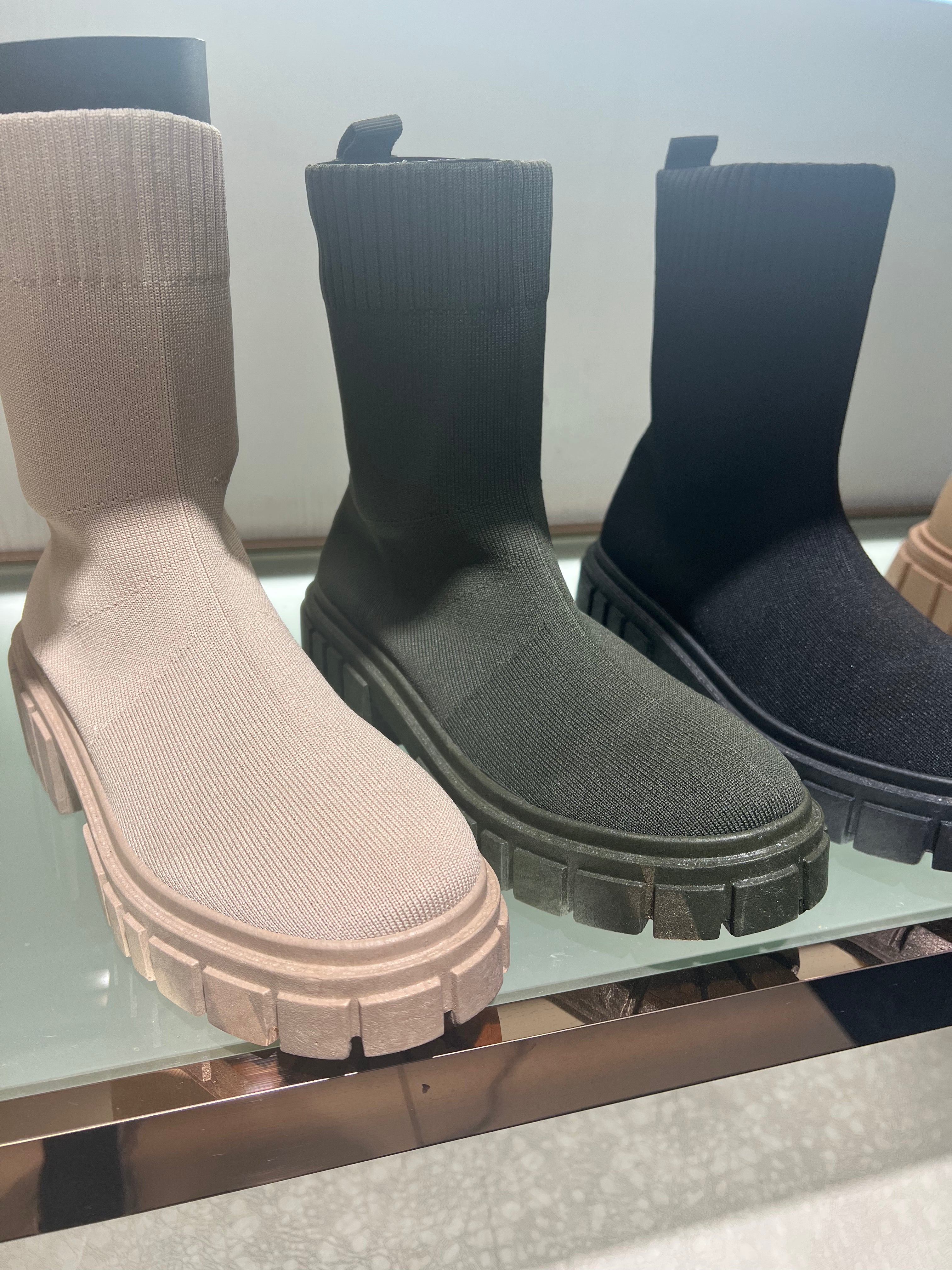 Our ruby sock stretchy boots (3 colours )