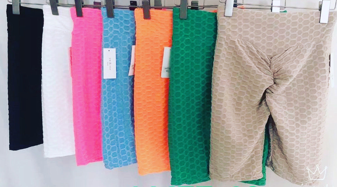 Our Ruched waffle anti cellulite shorts