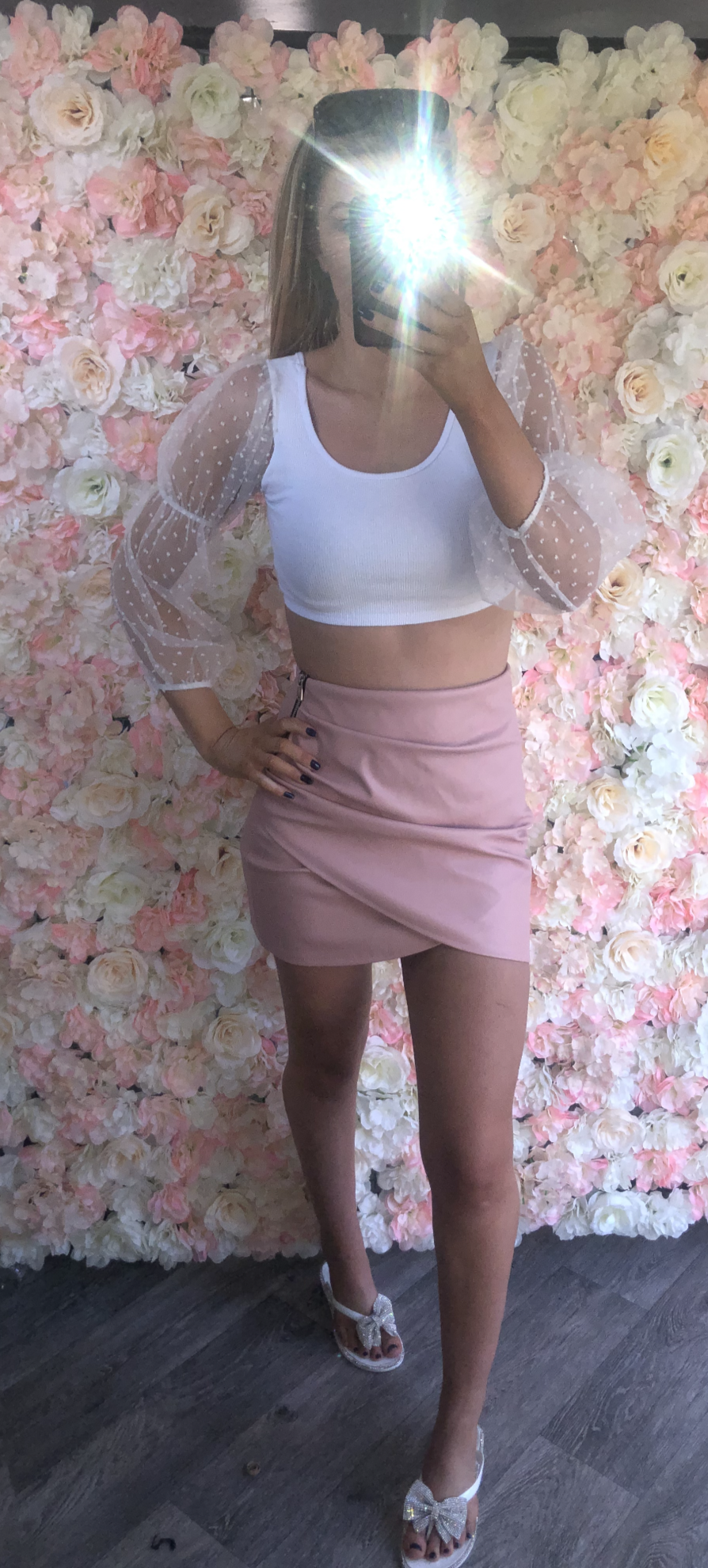 Our Alicia pu ruched skirts