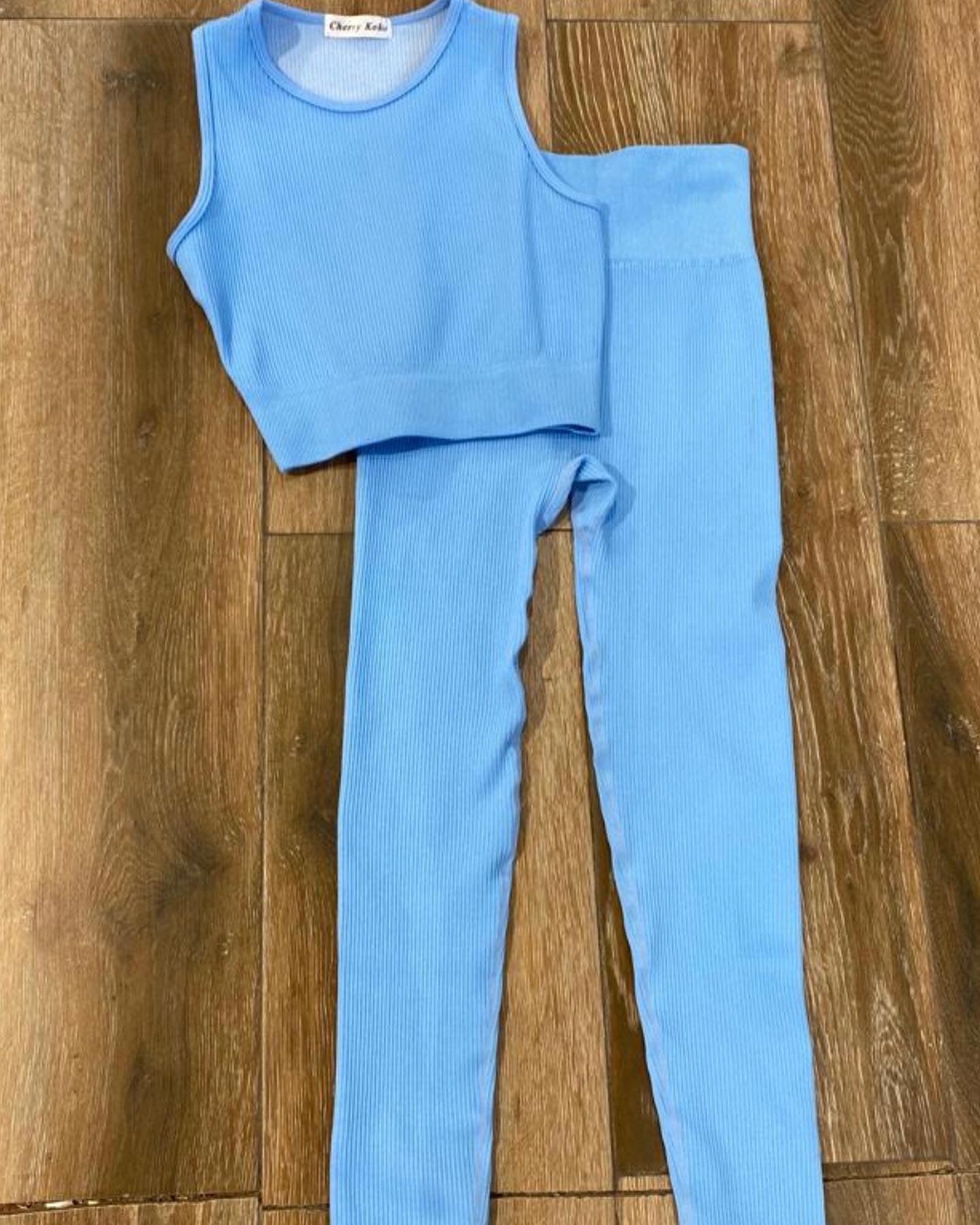 Our Demi ribbed gym sets (8 colours) gym